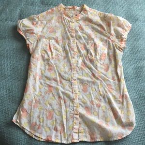 Gap | Lemon Cherry Button Up Top